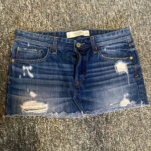 A&F Jean Skirt